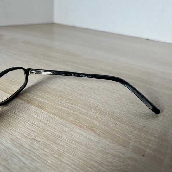 Gucci GG1416 807 Eyeglasses Black Thin Frame 52-16-135 Made in Italy - Picture 7 of 8